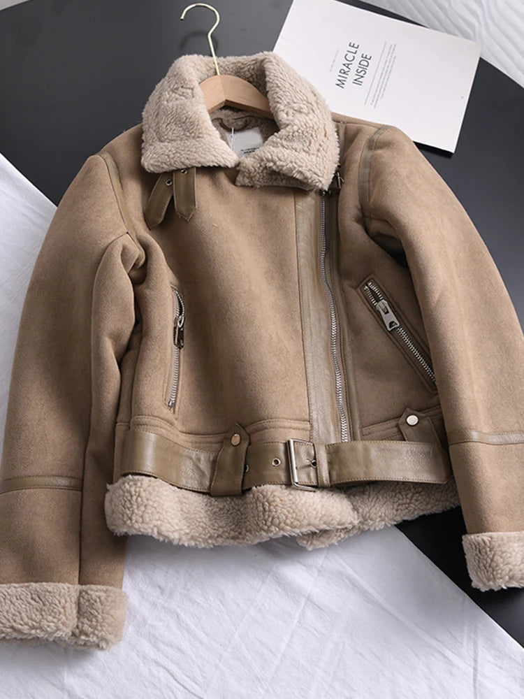 WW | Suede Winter Jacket Warm & Stylish