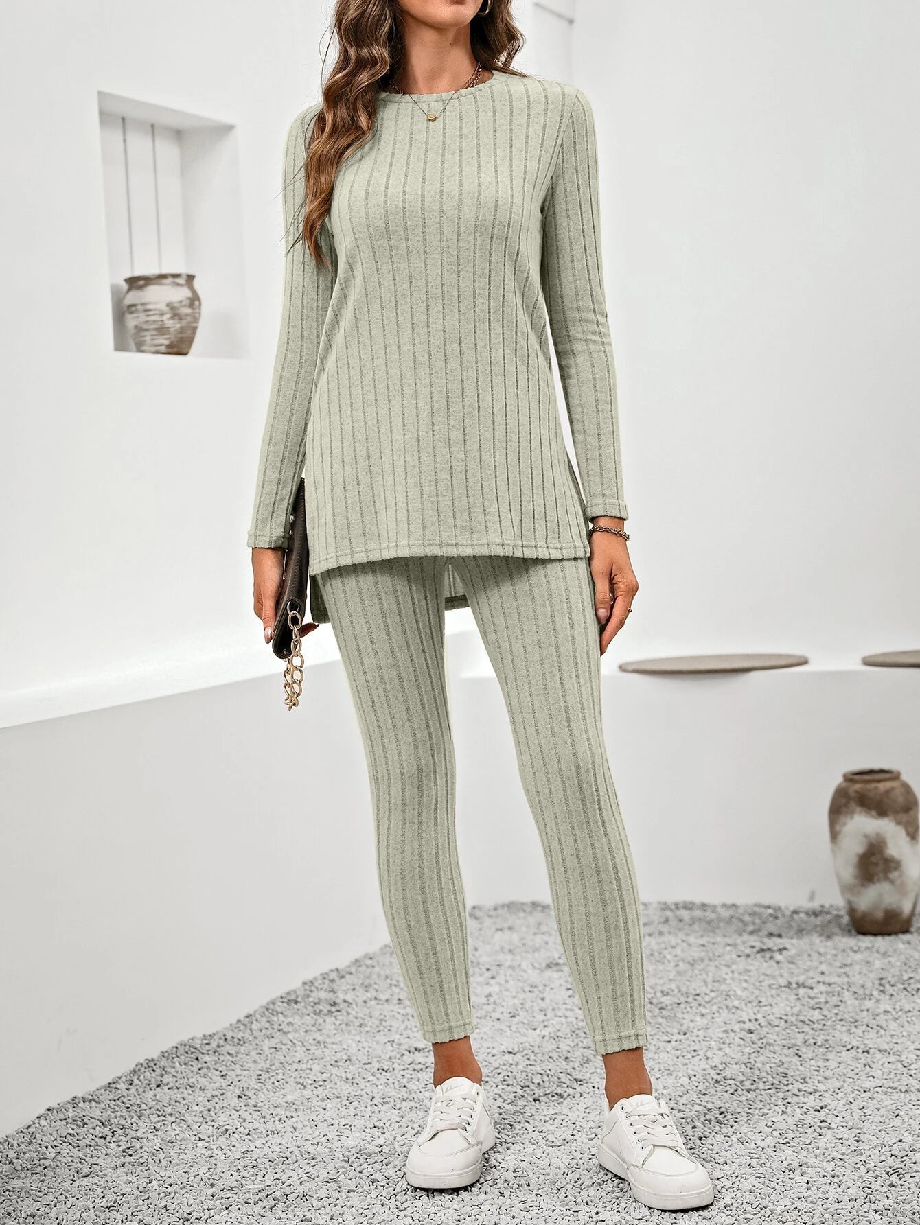 WW | Gerippte Strickset