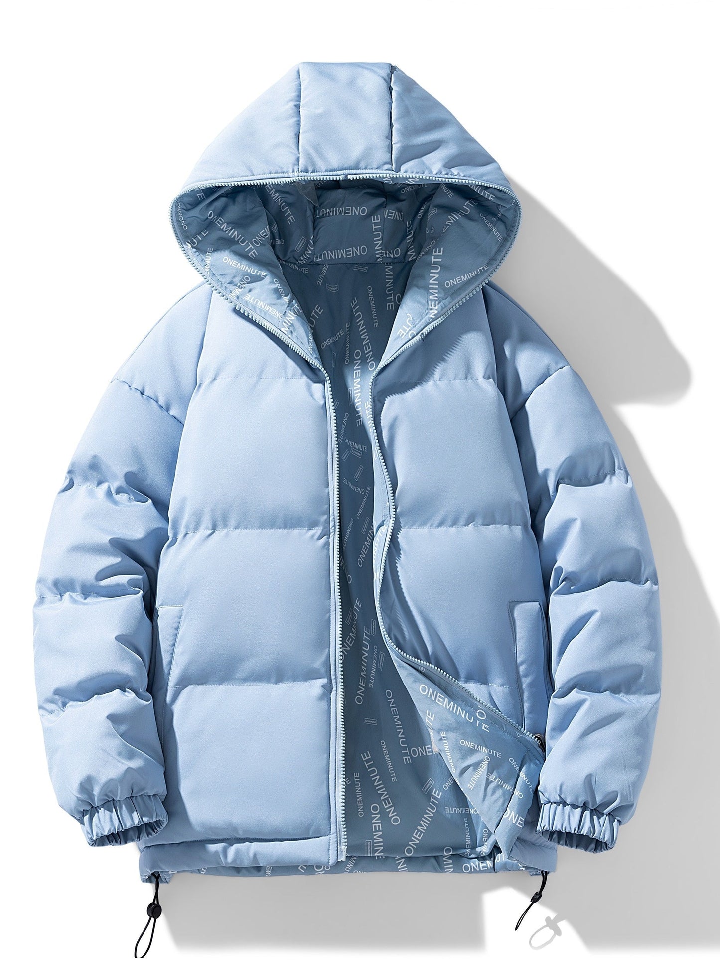 WW | Men's Winter Jacket with Hood and Casual Multi-Pocket Design - Perfect for Outdoor Activities