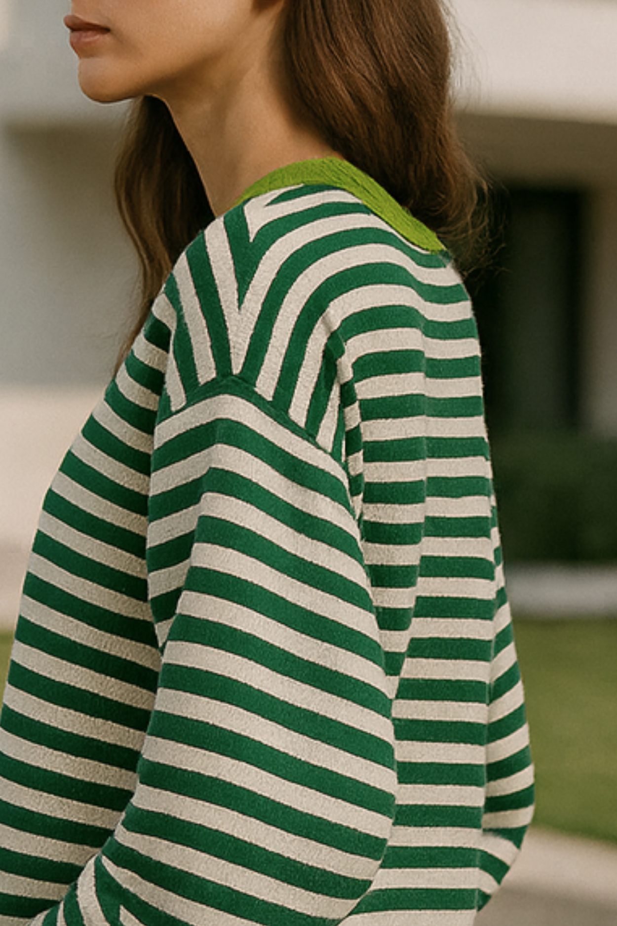 Dahlia Striped Cotton Jumper