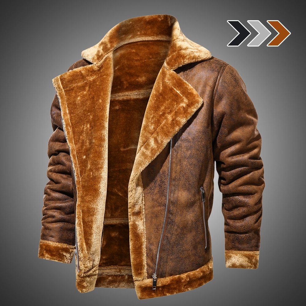 WW | Warme Lederjacke für Männer