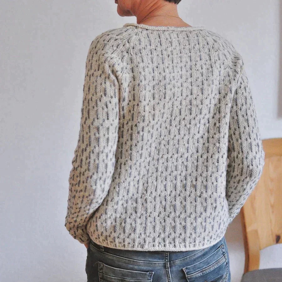 WW | Gestrickter Baumwollpullover Für Damen - Perfekt für Freizeitkleidung