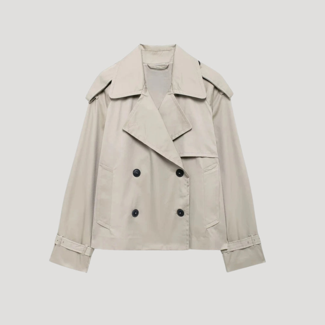 WW | Damen cropped Trenchcoat – leichtgewichtige Sommerjacke