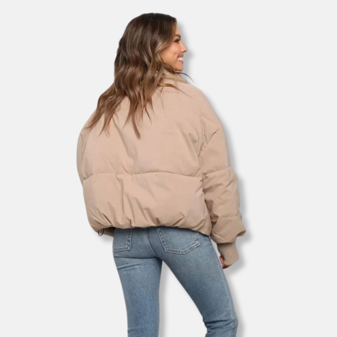 WW | Puffer Jacket - Thermal Insulation - Shorter Length - Stand-Up Collar - Ribbed Cuffs