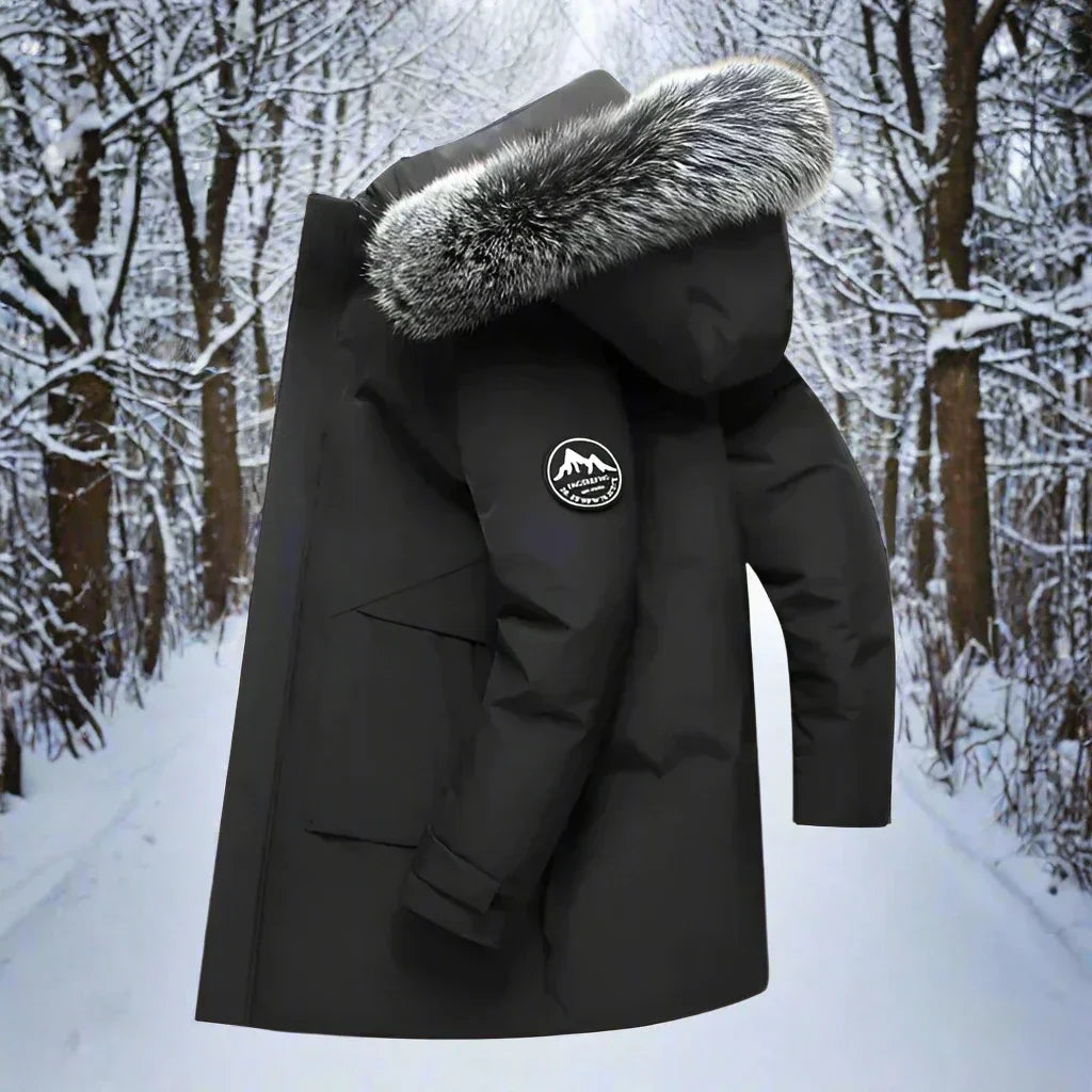 WW | Water-Repellent Parka Faux Fur Hood Long Cut Insulated And Warm
