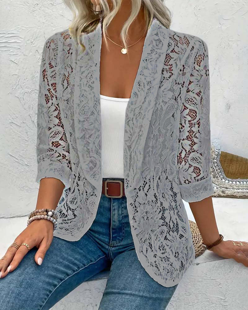 WW | Eleganter Blazer mit Spitze