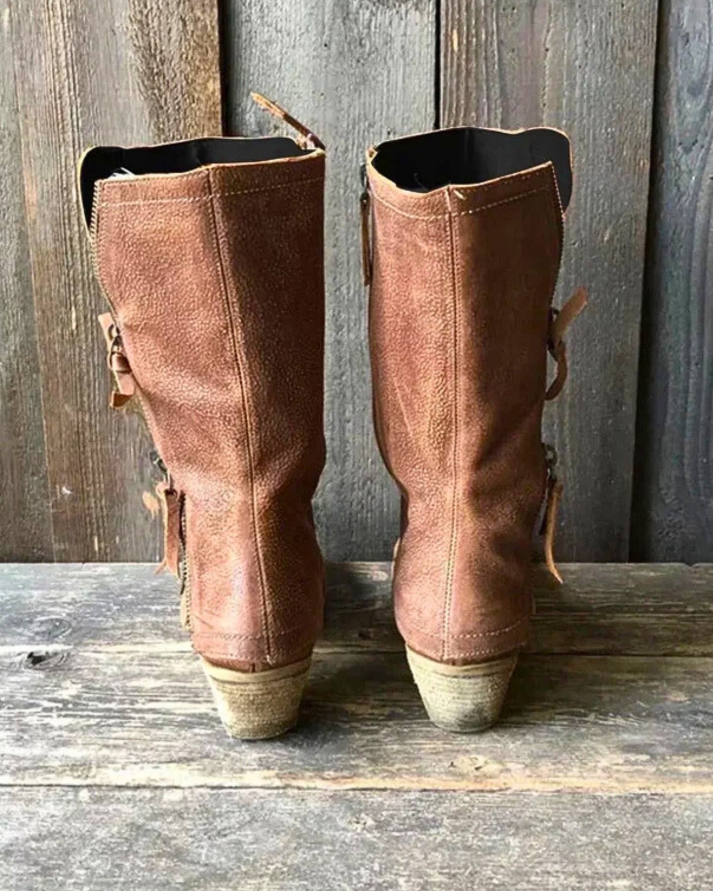 Vesna | Women's Winter Cowboy Boots with Warm Lining and Heel
