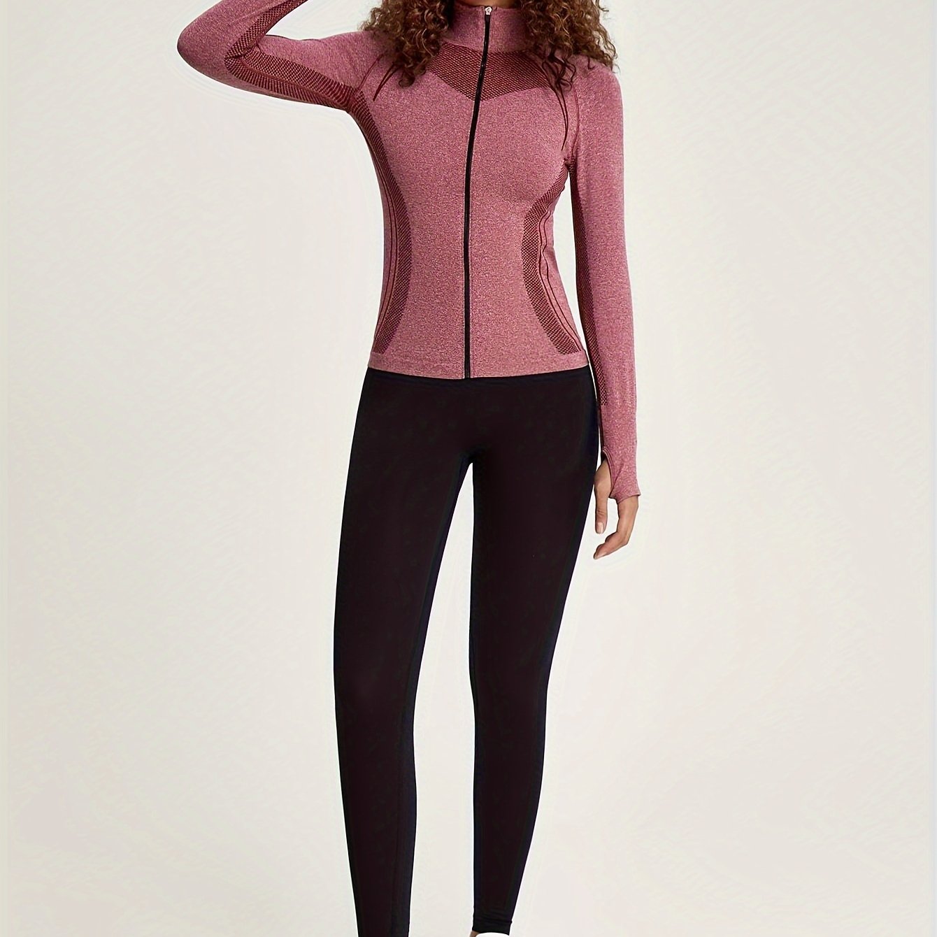 WW | Women's Sweatshirt Jacket with Stripe Decoration and Long Sleeves