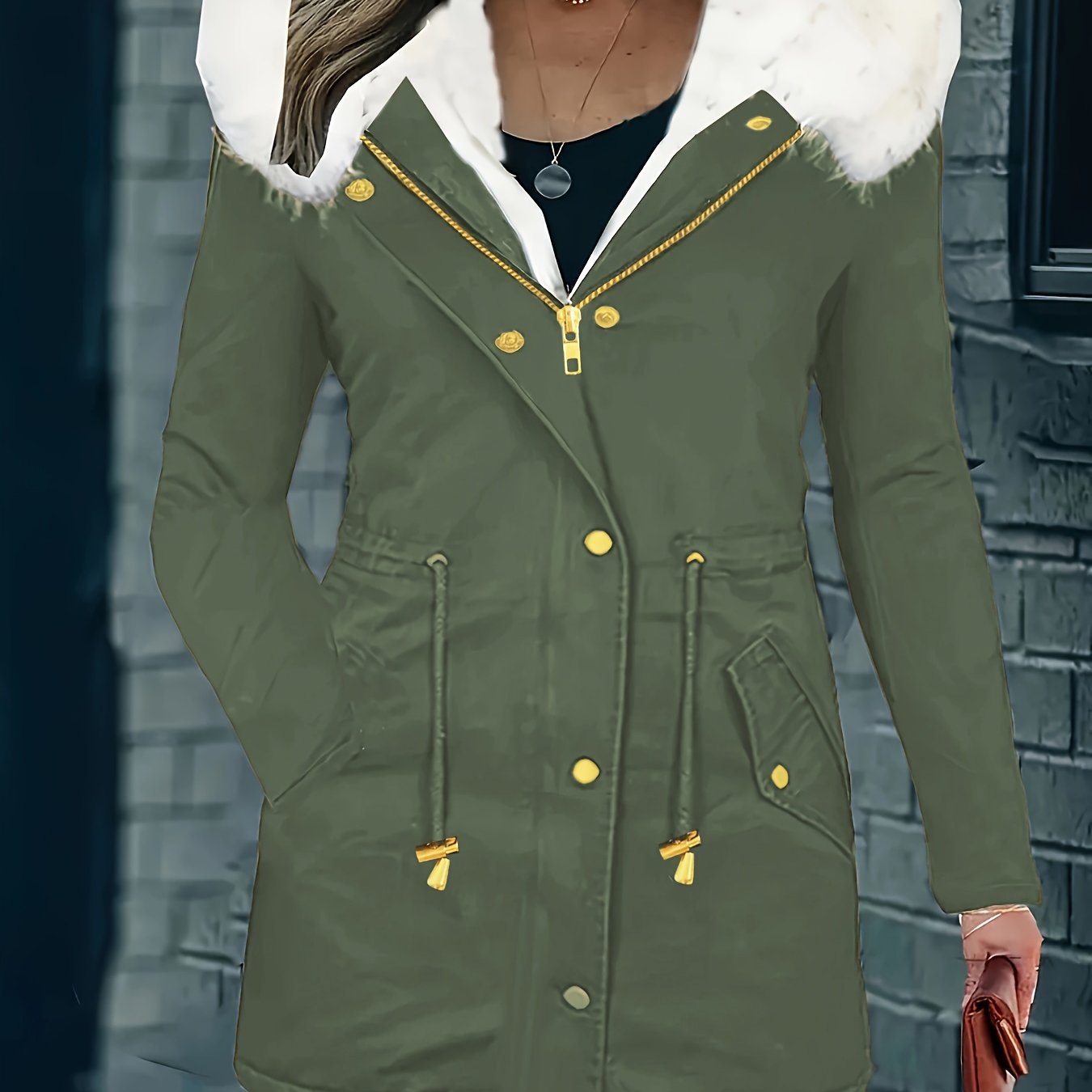 WW | Freizeitjacke mit Kapuze und Kunstleder