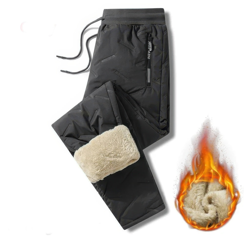 WW | Jogging Bottoms - Plush Thick Fleece Lined with Drawstring