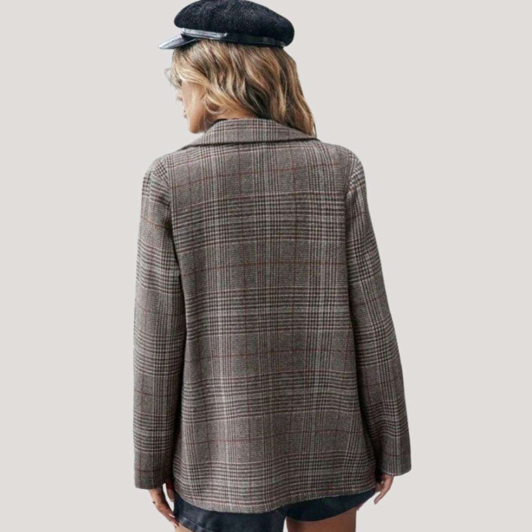 WW | Damen Tailored Check Winter Blazer Wollmix