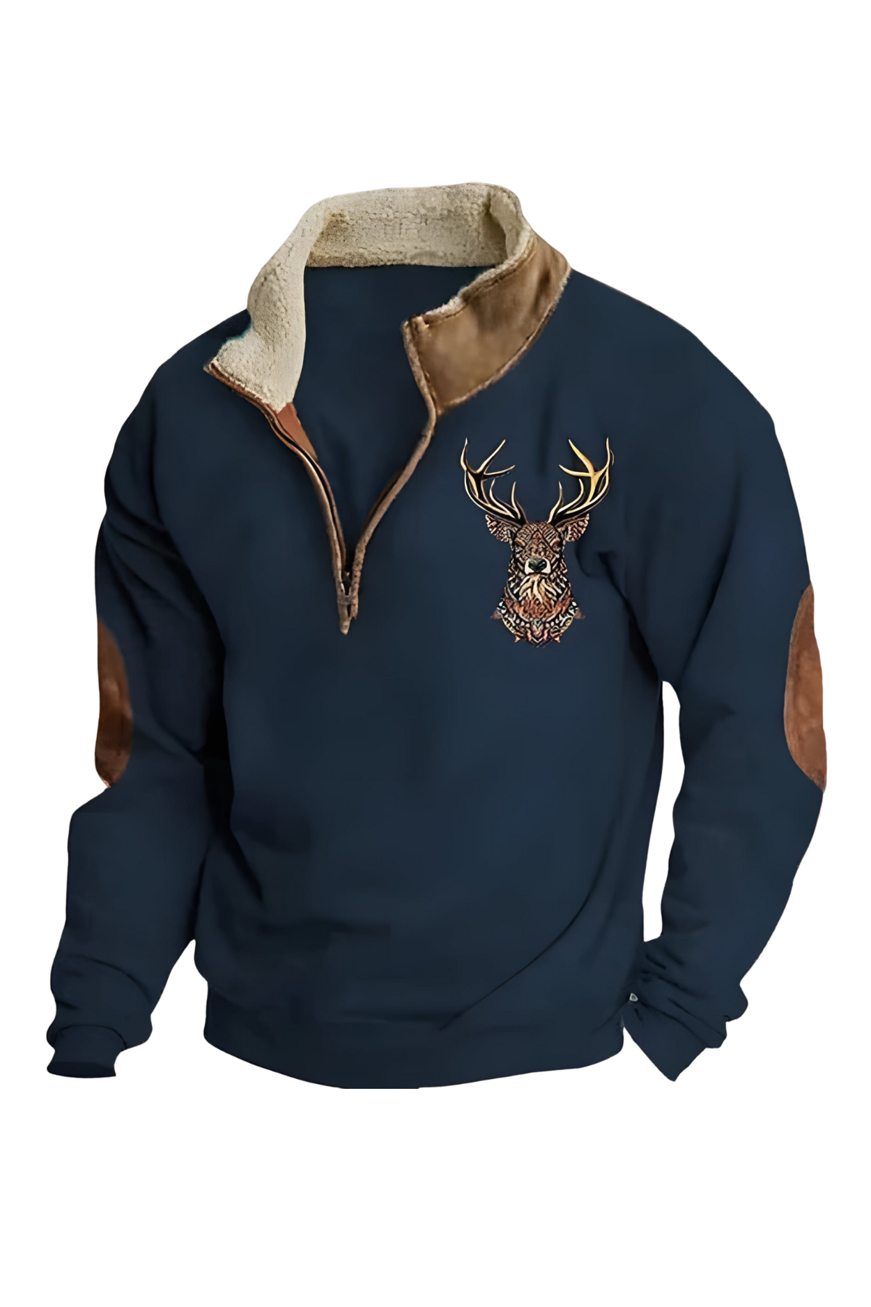 Kristoff Jumper with Deer Detail - Blue