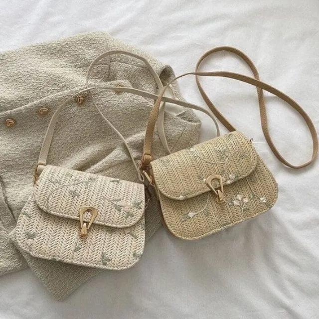 WW | Liana Bestickte Strohwaren Perfekt für Sonnige Tage