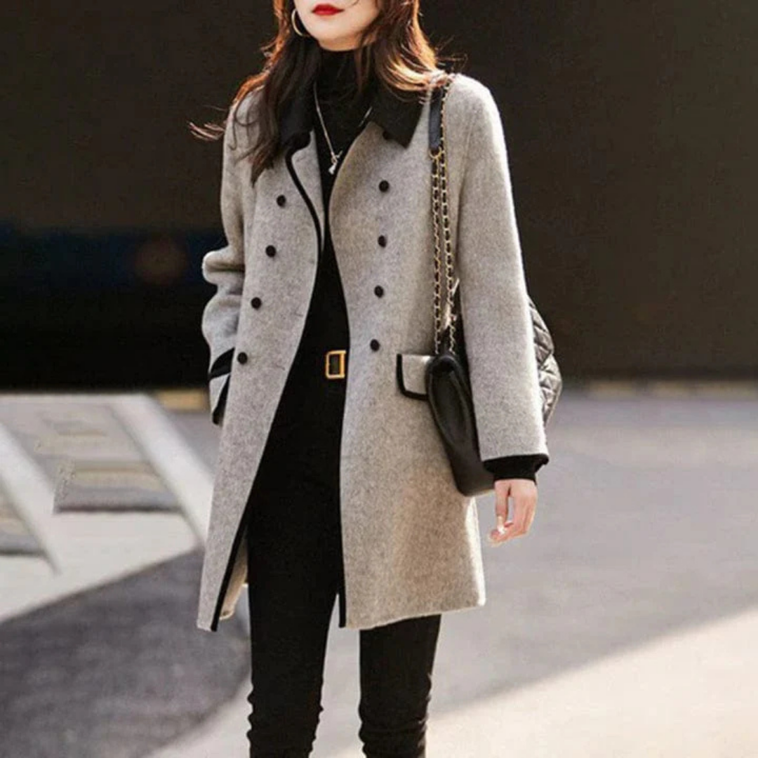 WW | Elegante langarm Winter-Trenchcoat