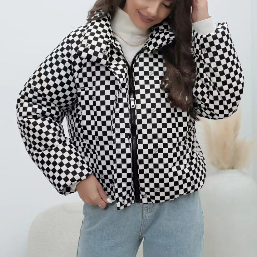 WW | Women's Quilted Windbreaker with High Collar