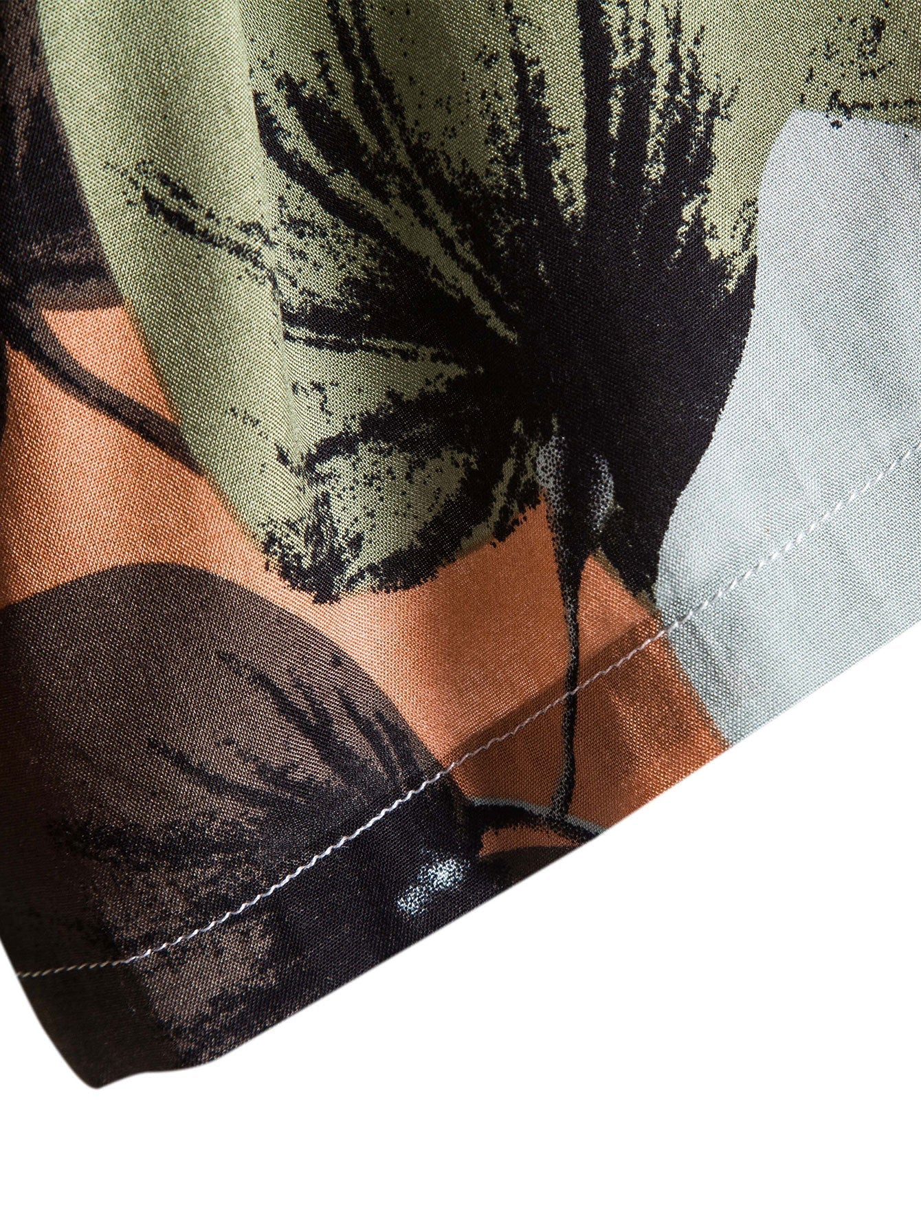 Tropenhemd und strukturierte Baumwollshorts (5")