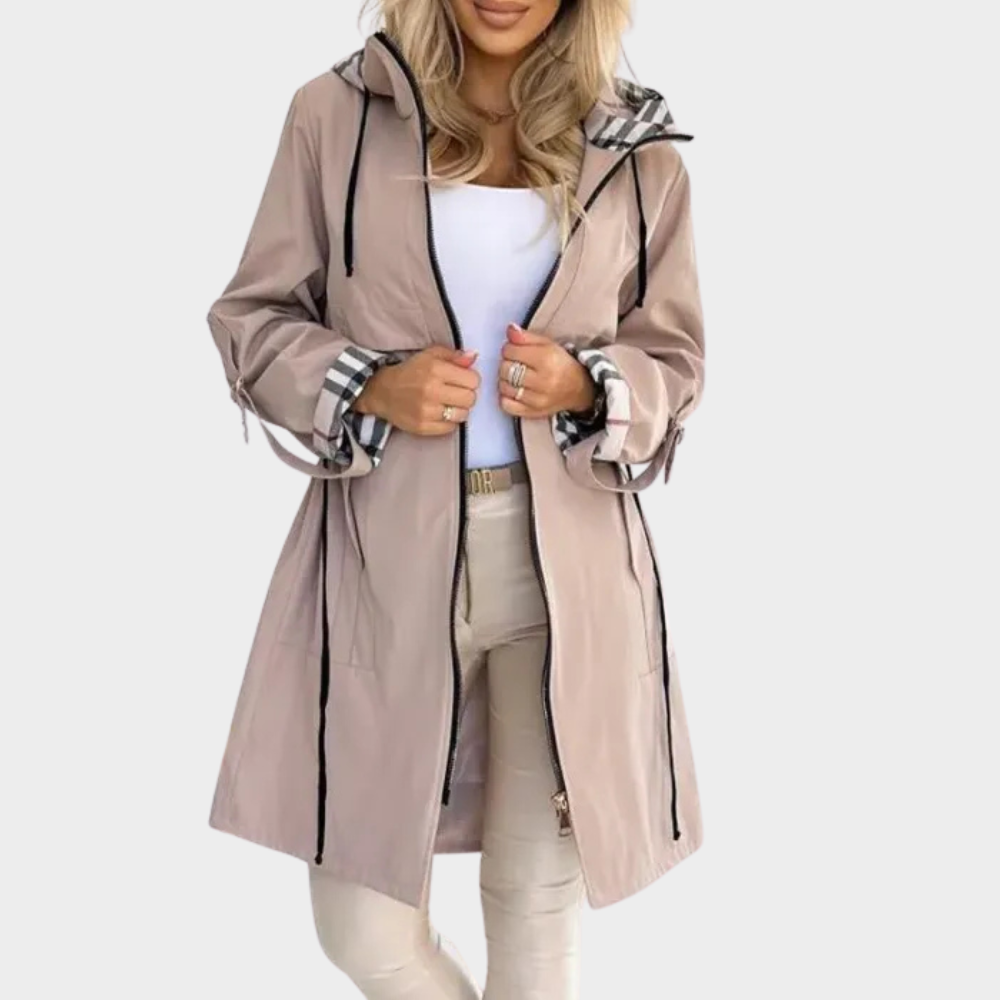 WW | Long zip-up jacket with hood