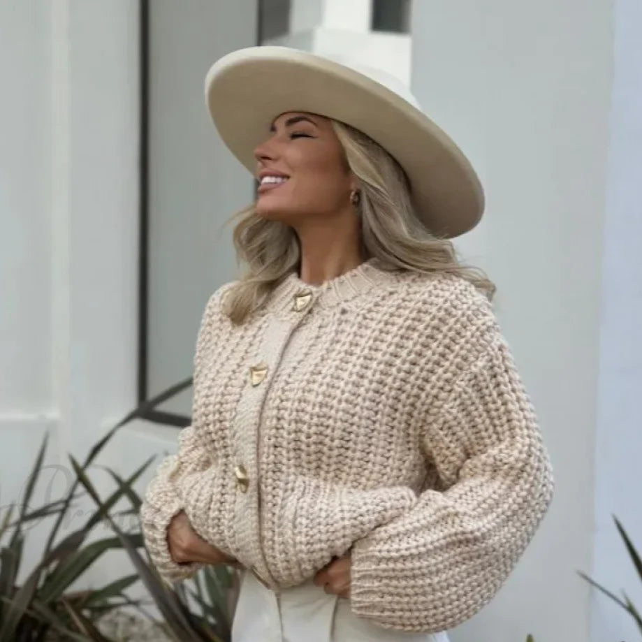 WW | Gemütliche Strickjacke in Unifarbe, lässig