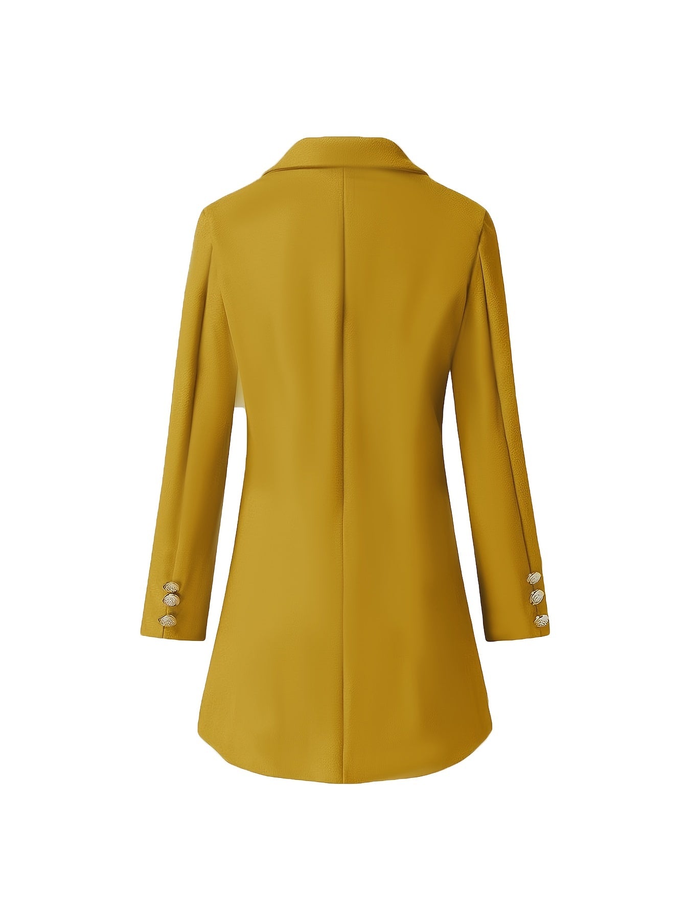 WW | Eclat Double-Breasted Coat Yellow for Elegant Women