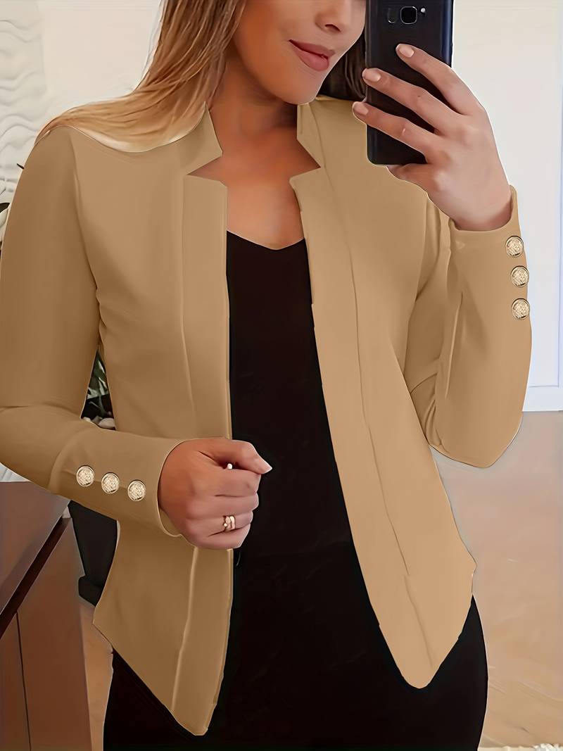 WW | Blazer informell mit Knöpfen und langen Ärmeln