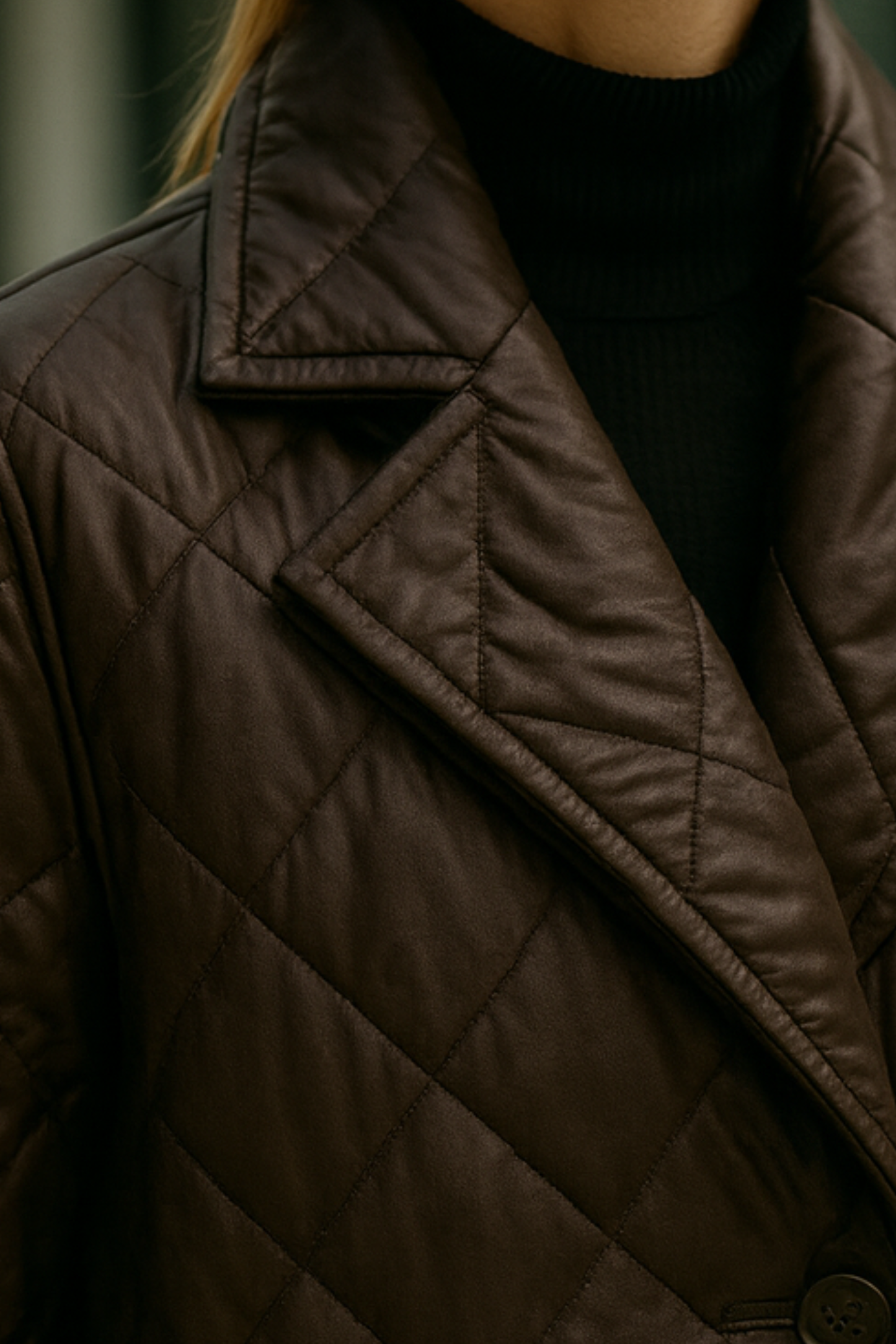 Shanaia | Quilted Coat with Leopard Print Lining