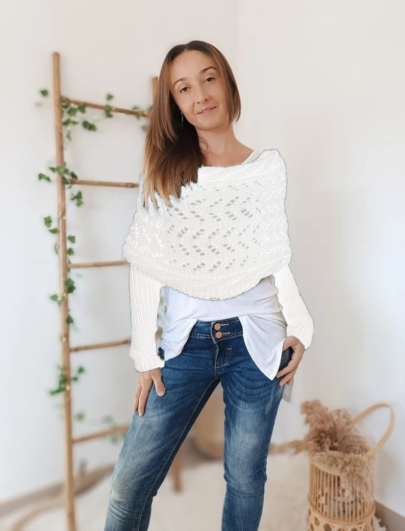 WW | Scarf - elegant women's woven wrap