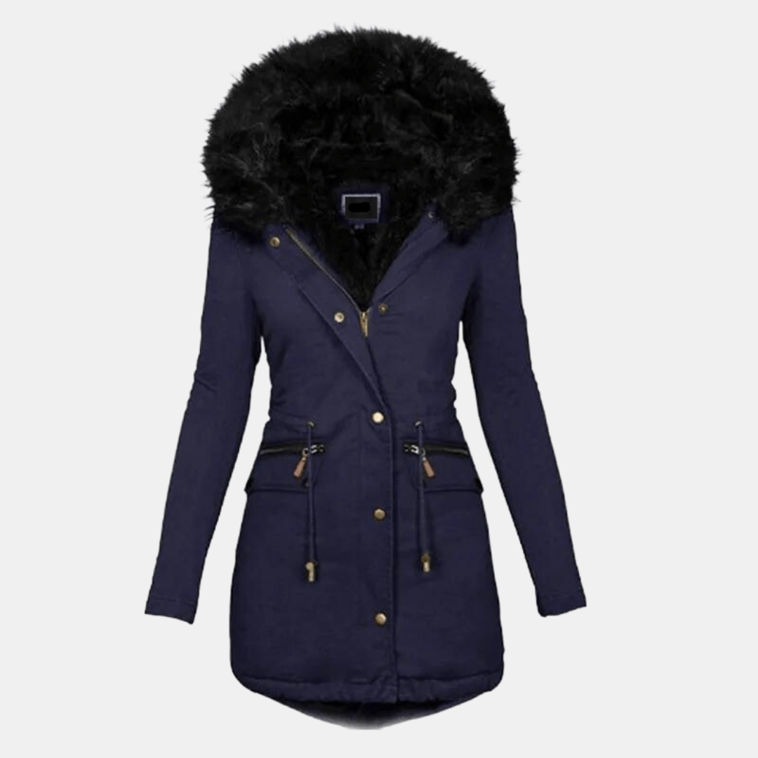 WW | Kunstfell Kapuzenparka - Warm & Winddicht - Verstellbarer Bund - Winteroberbekleidung