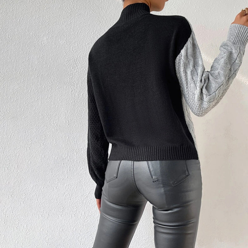 WW | Pullover Aus Patchwork Strick