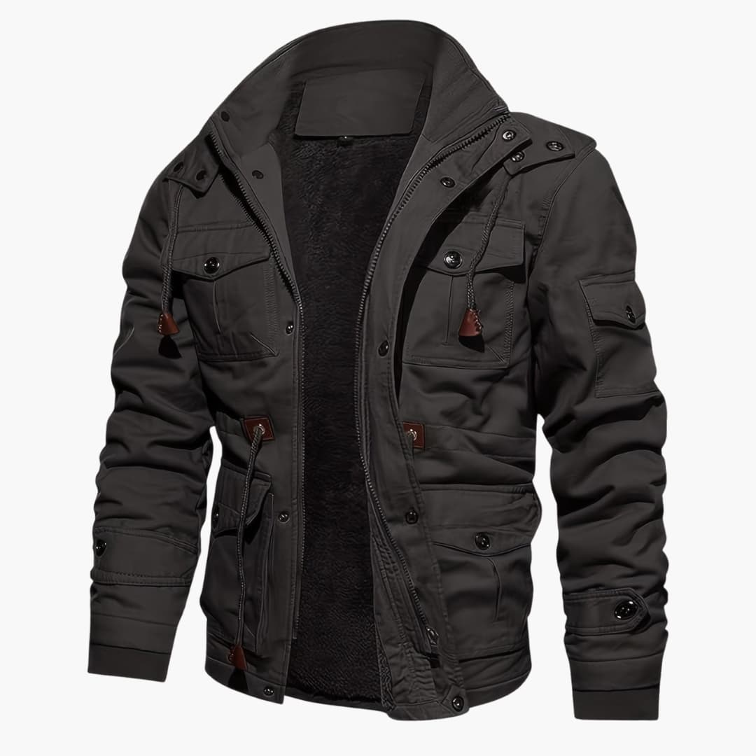 WW | Warm fleece jacket with pockets for men