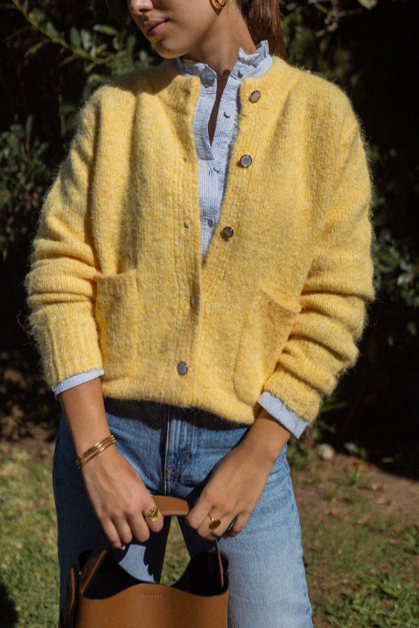 WW | Rundhals-Cardigan mit Lockerer Passform