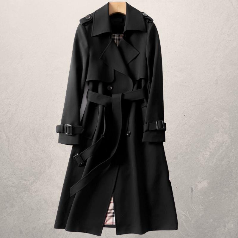 WW | Trenchcoat Doppelreiher Taillengürtel Sturmklappe Verstellbare Bündchen