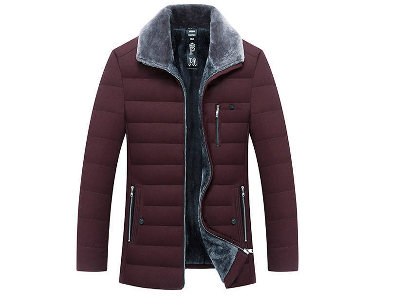 WW | Casual Men's Winter Coat with Collar