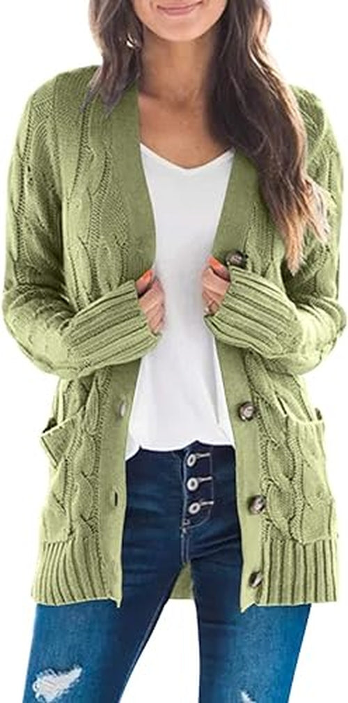WW | Strickjacke Elegant & Bequem Weiche Gestrickte Textur Vielseitiger Look