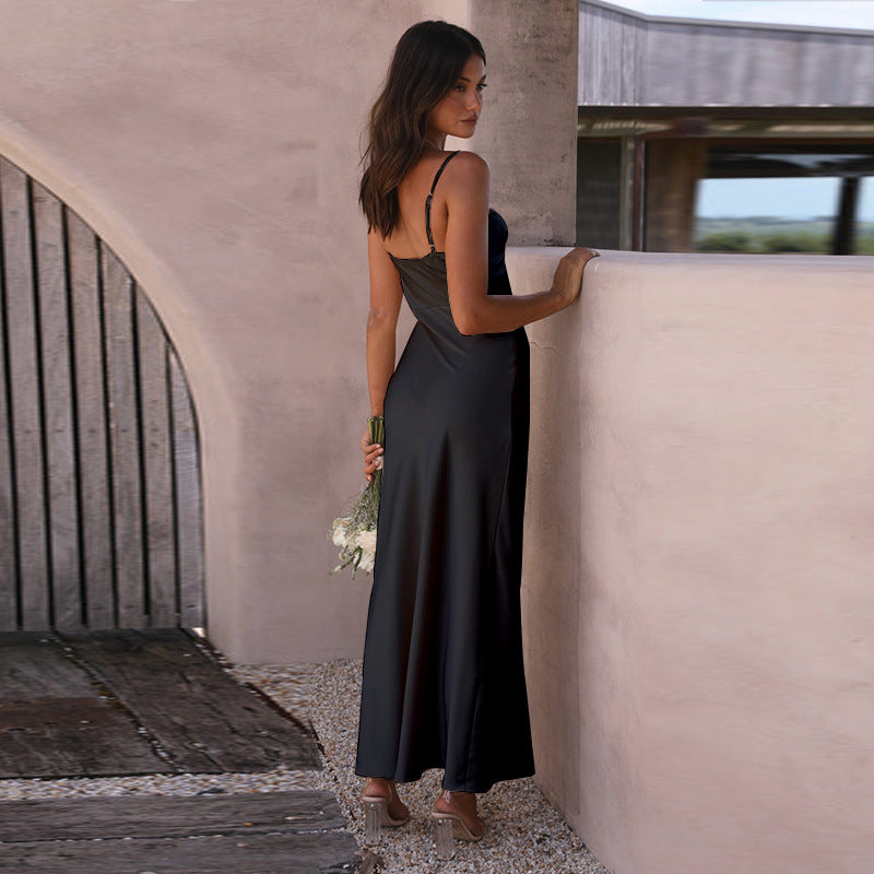 WW | Women's Summer Solid Split Dress