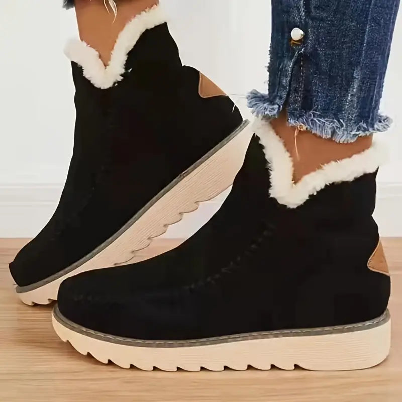 WW | Damenstiefel Aus Plüschigem Lammfell