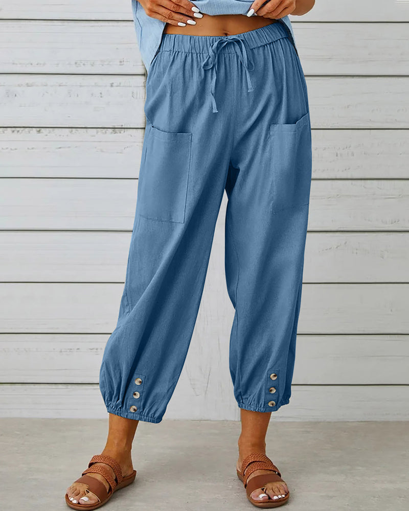 WW | Loose-Fit High-Waist Trousers