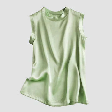 WW | Ärmelloses Seiden Satin Top