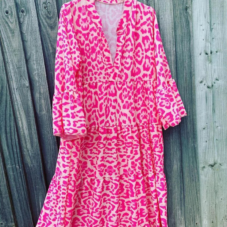 WW | Stylisches Sommerkleid mit Leopardenmuster
