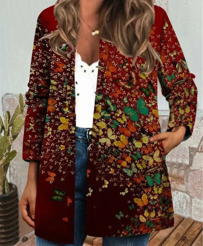 WW | Boho jacket with a colorful pattern