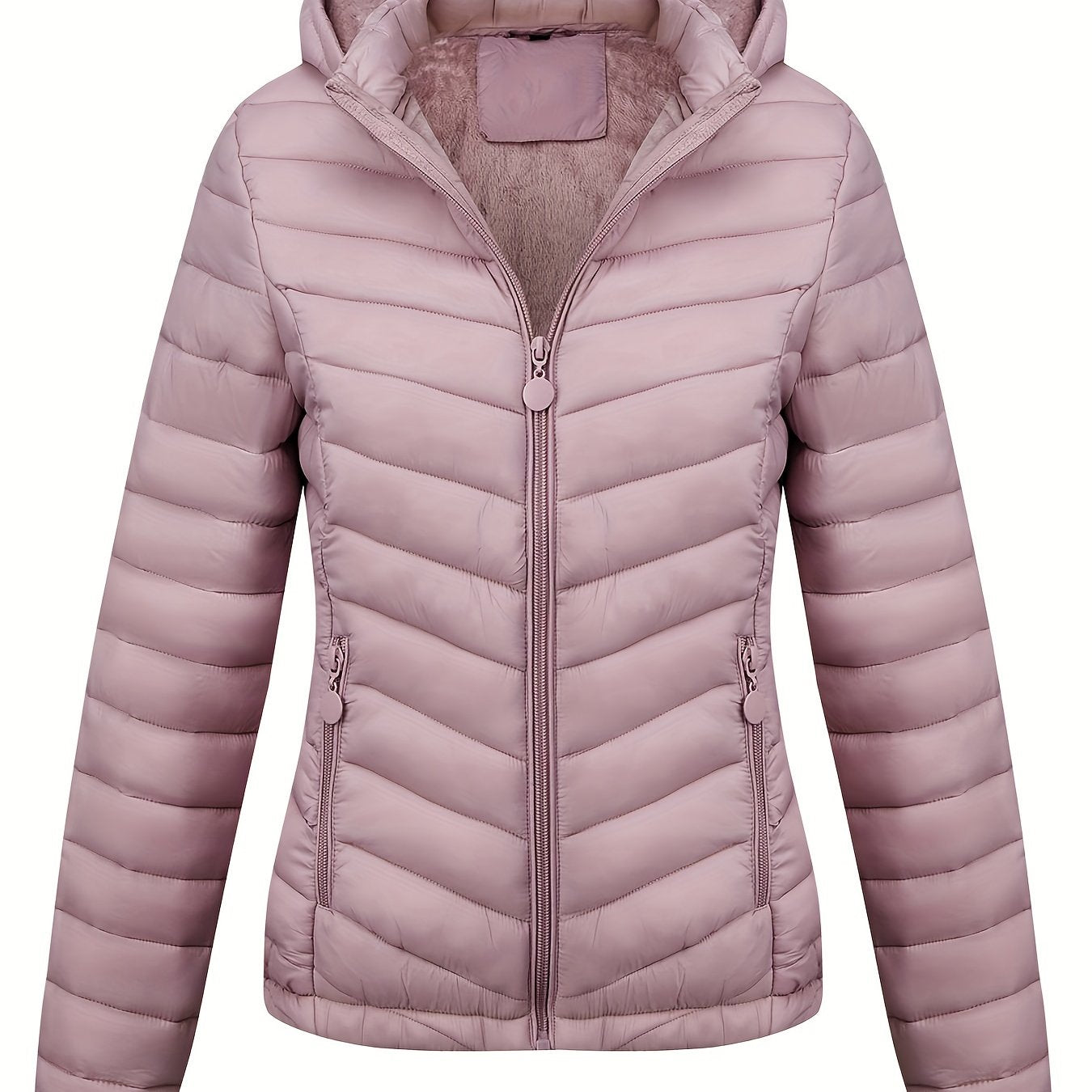 WW | Kapuzenjacke mit Reißverschluss und schrägen Taschen