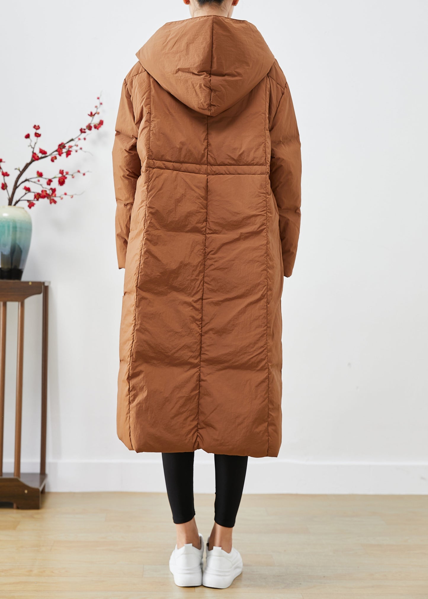 WW | Patchwork Duck Down Puffer Coats Hooded Oversized Winter