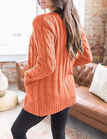 WW | Langärmeliger Pullover Aus Zopfstrick