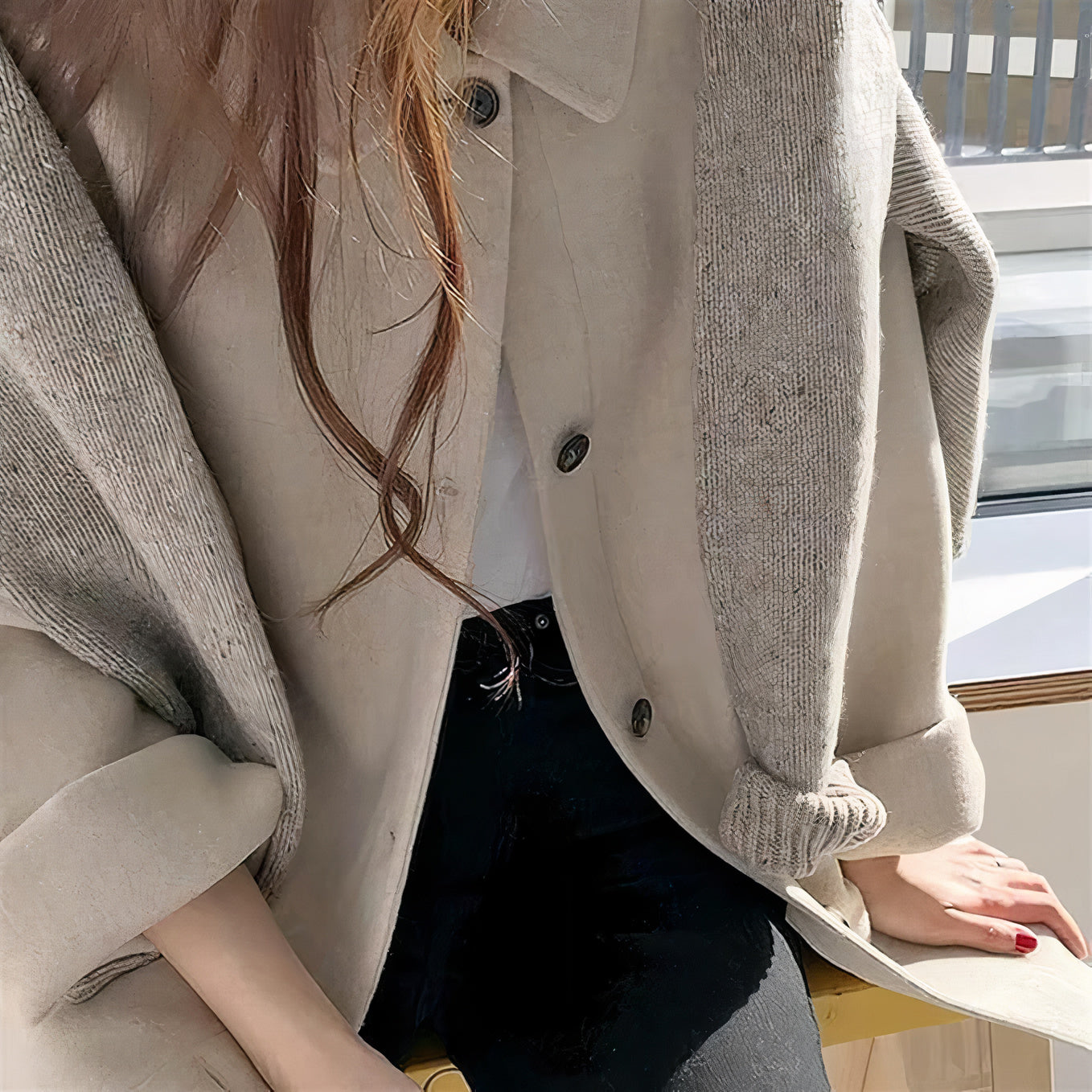 WW | Kaschmir Trenchcoat Kurz Damen