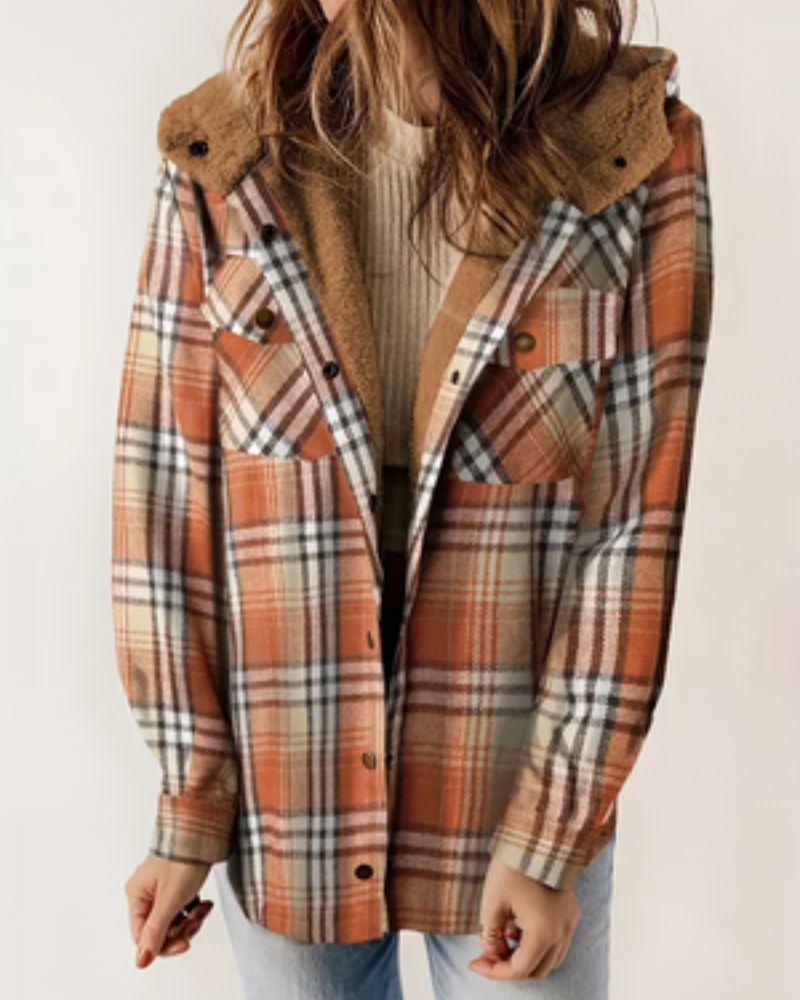 WW | Checked hooded jacket