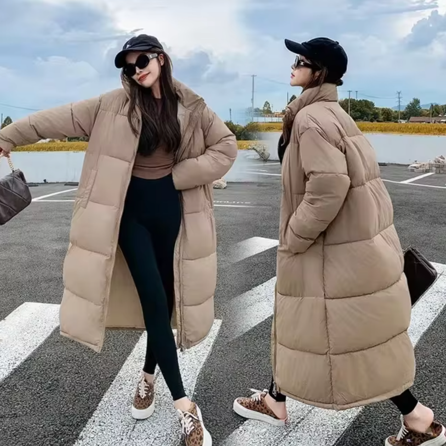 WW | Lange Gepolsterte Jacke