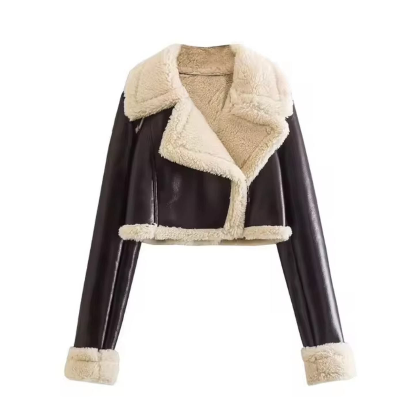 WW | Short Faux Leather Jacket