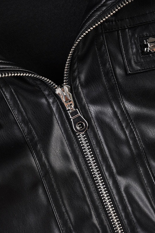 WW | Taillenkürzlederjacke