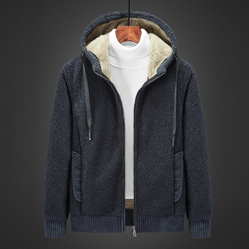 WW | Warm gefütterter Sweater mit Reißverschluss und Kapuze