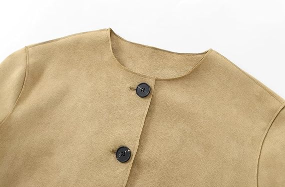 WW | Cropped Blazer Jacket with Long Sleeves and Elegant Tailored Fit