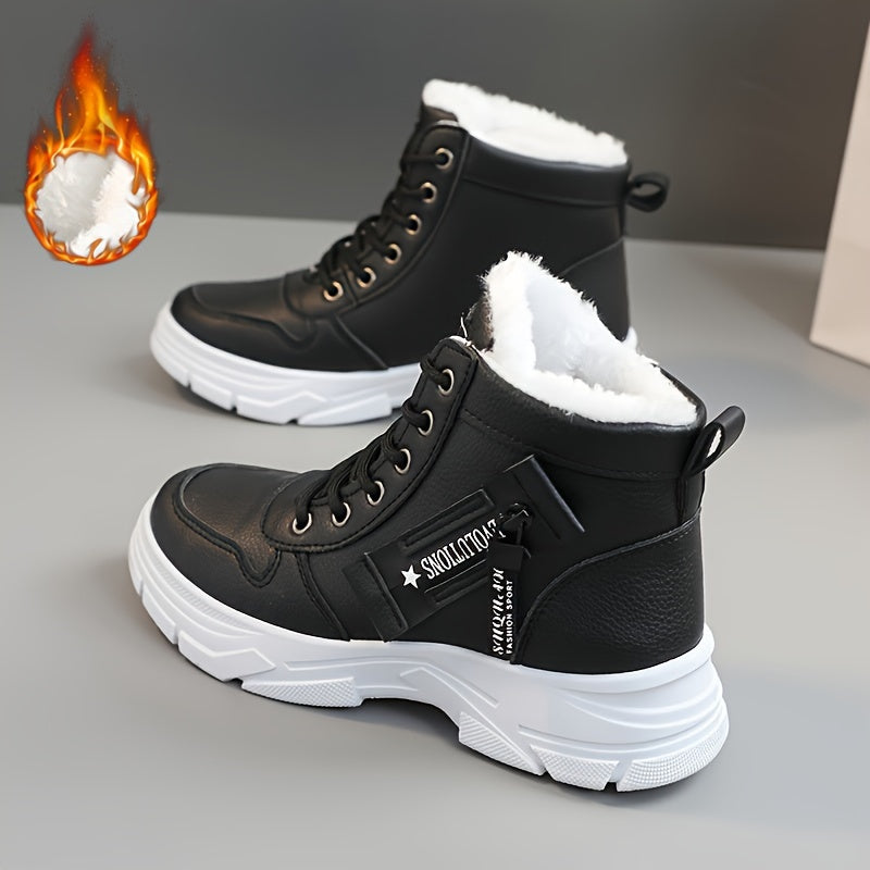 Coline | Lined Platform Sole Snow Boots